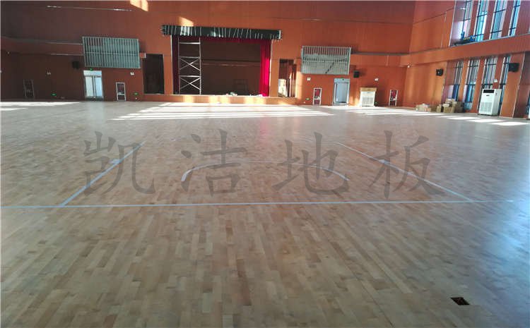 河南焦作中學體育館木地板項目案例