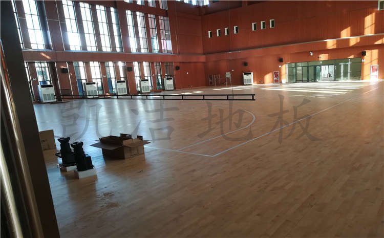 河南焦作中學體育館木地板項目案例